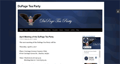Desktop Screenshot of dupageteaparty.com